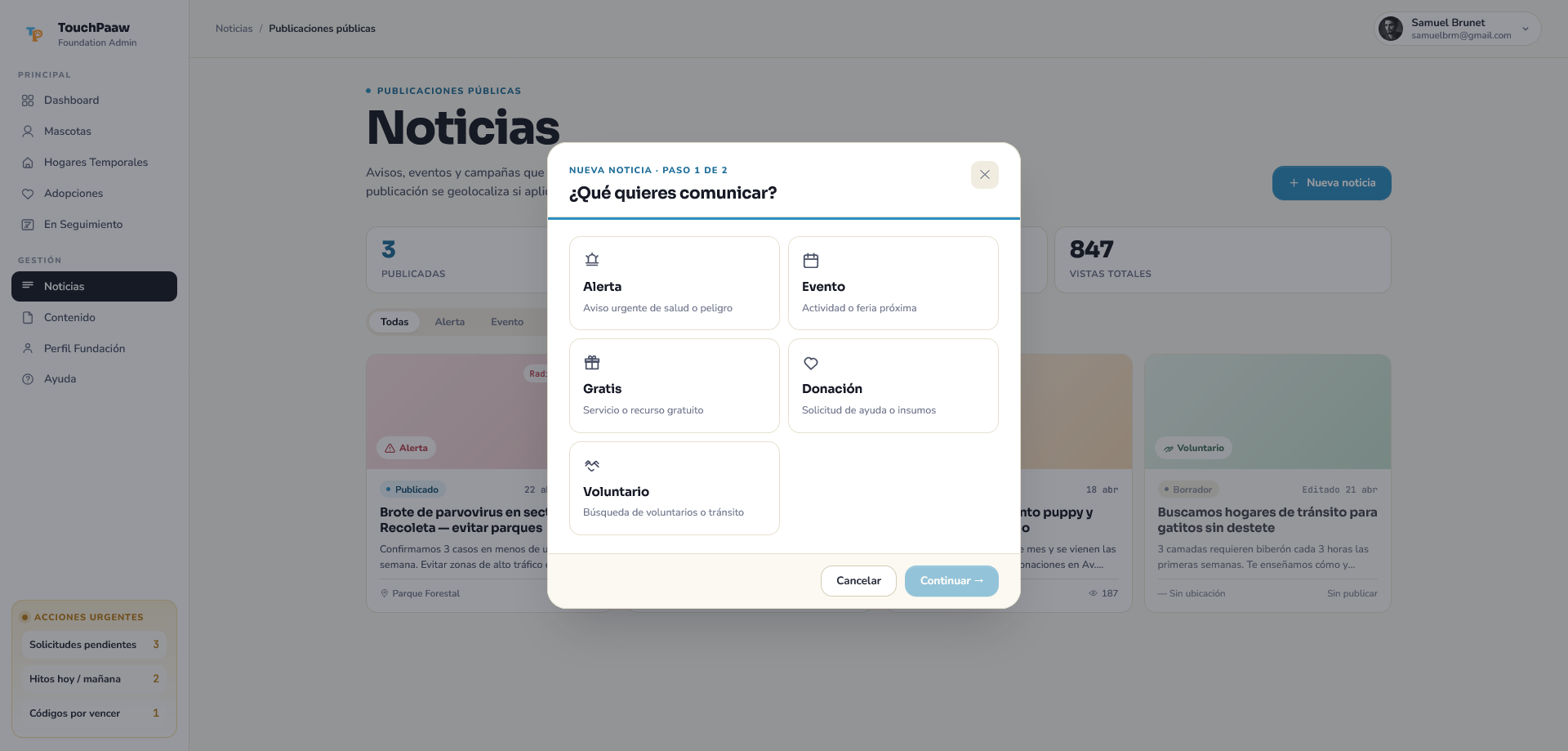 Campañas y noticias para la comunidad